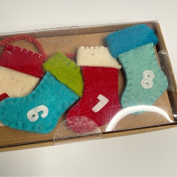 Queenwest Christmas Advent Calendar Garland Multicolored - Picture 3 of 4